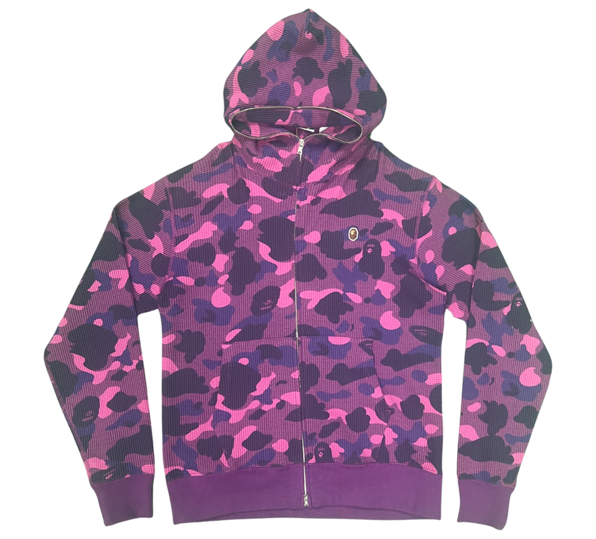 Bape Thermal Zip-Up Hoodie “Purple”