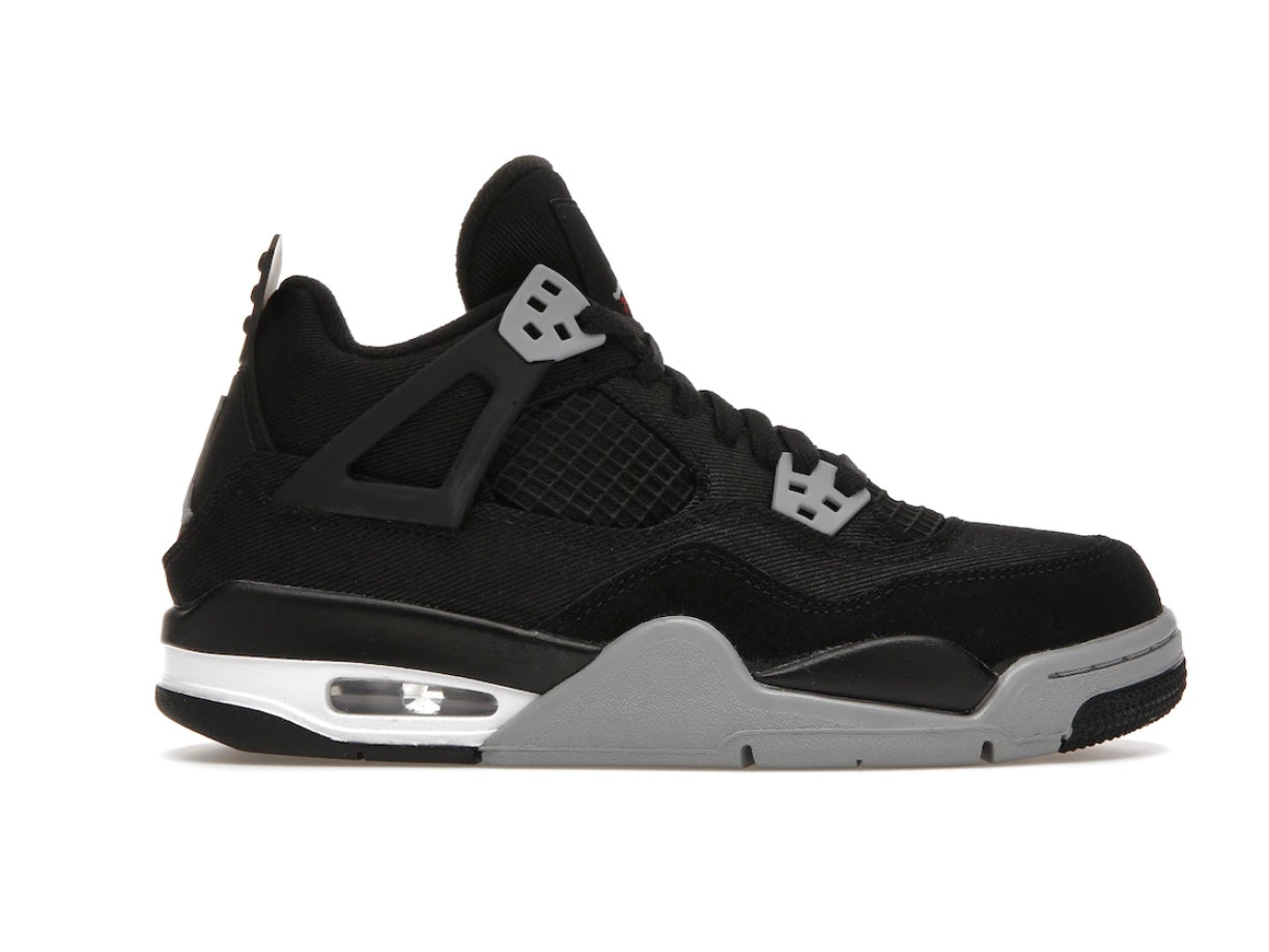 Jordan 4 Retro “Black Canvas” (GS$