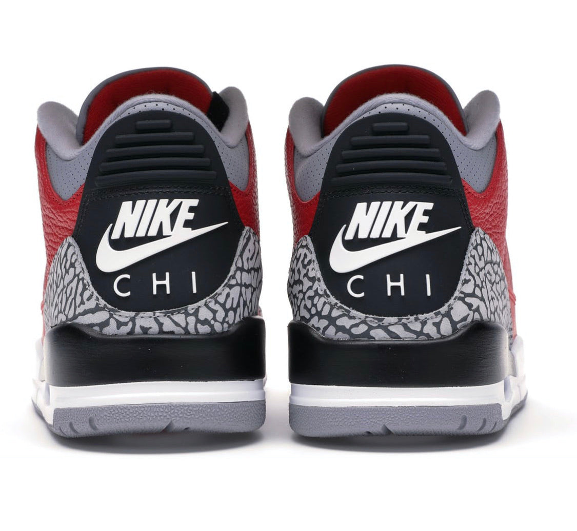 Jordan 3 Retro “Fire Red Cement (Nike Chi”