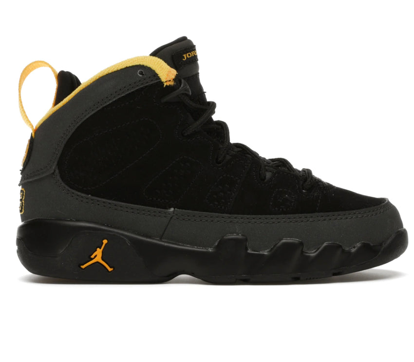 Jordan 9 Retro “Charcoal University Gold”