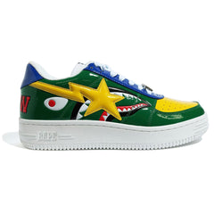 A Bathing Ape Bape Sta Low “M2 20th Anniversary Patent Green”